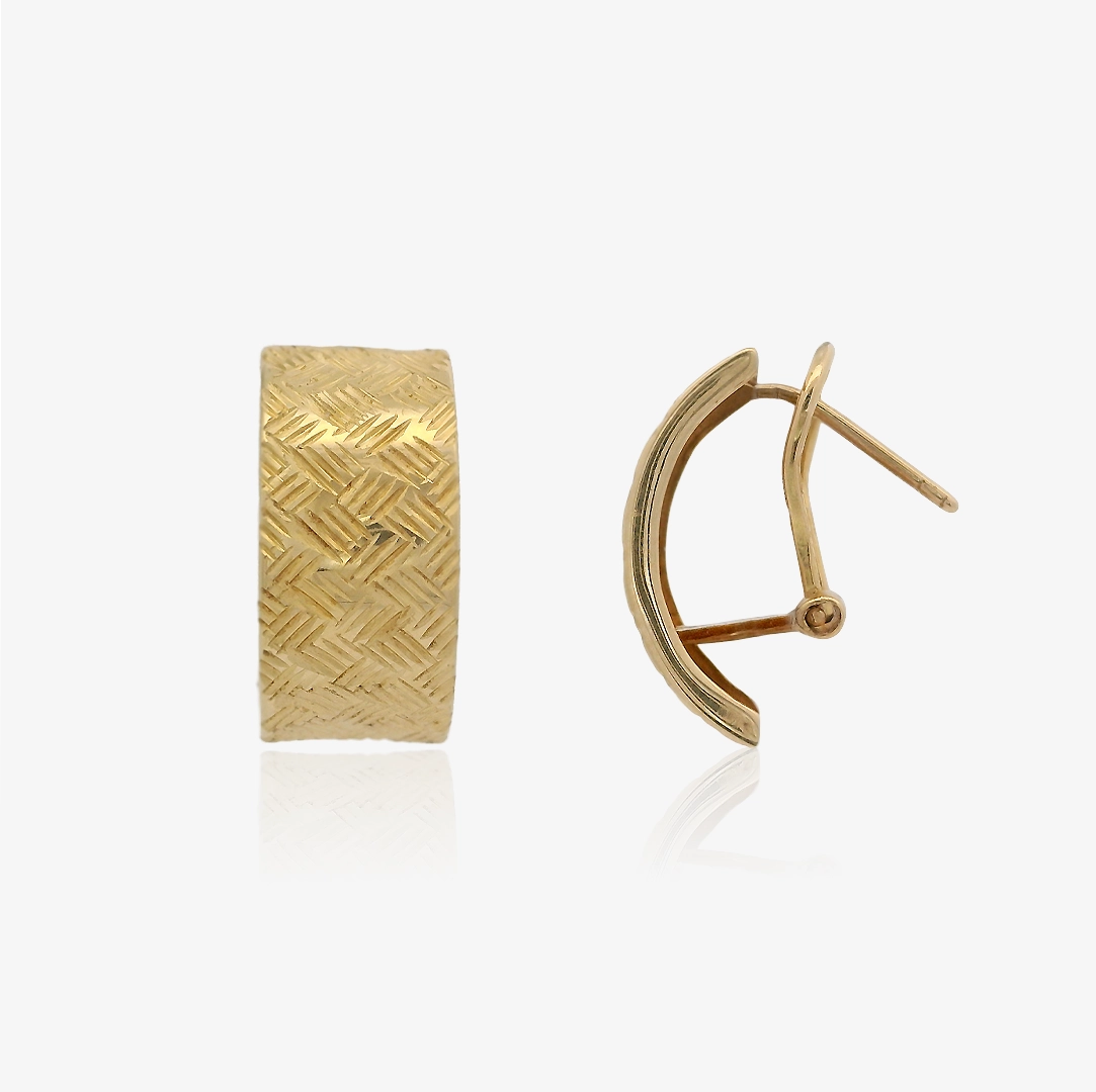 Pendientes Omega Tallados