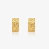Carved Omega Earrings