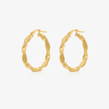 Matte Turned Hoops