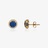 Pendientes circonitas Azul