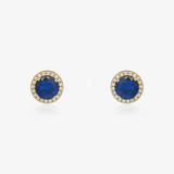 Pendientes circonitas Azul