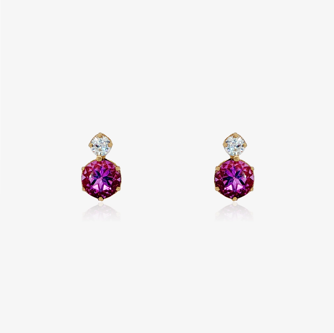 Pairs GOLD9 Pressure Stones Amethyst Semi You and Me
