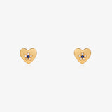 Pendientes Corazon flor