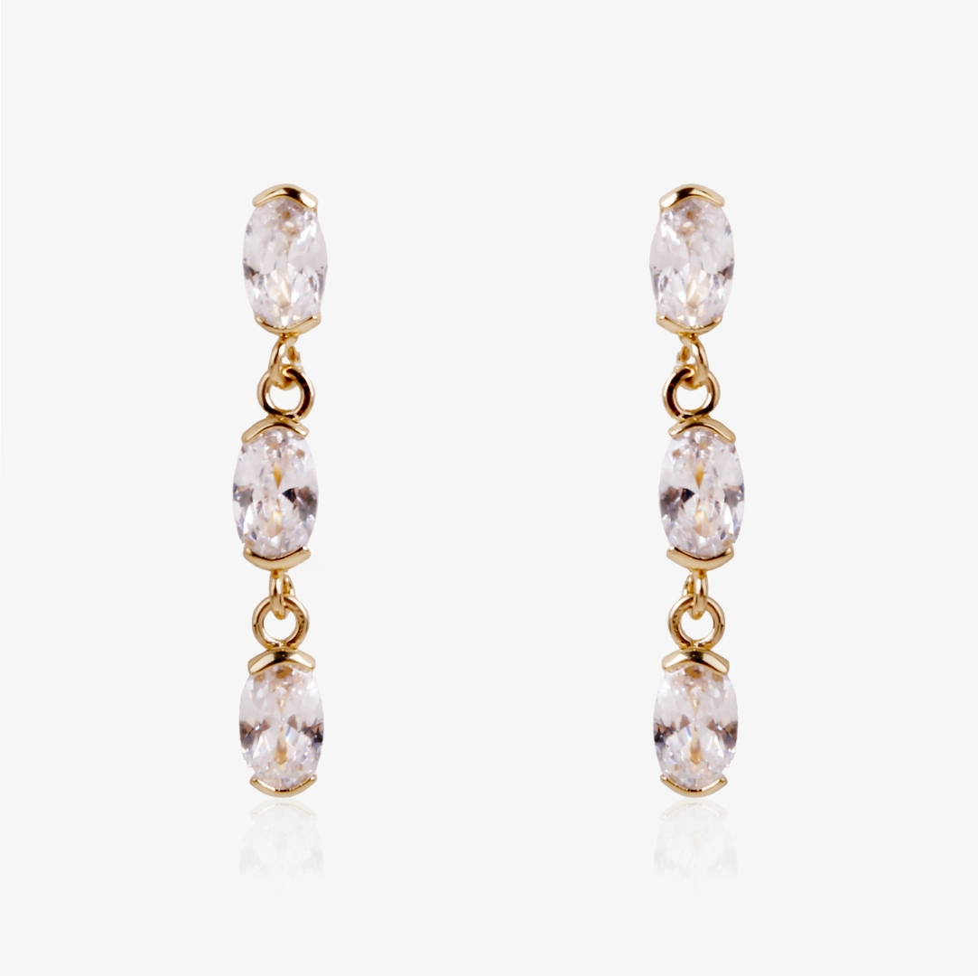Pendientes Piedras Ovales