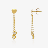 Pendientes Corazón Cadenas