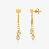 Heart Drop Earrings