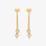 Heart Drop Earrings