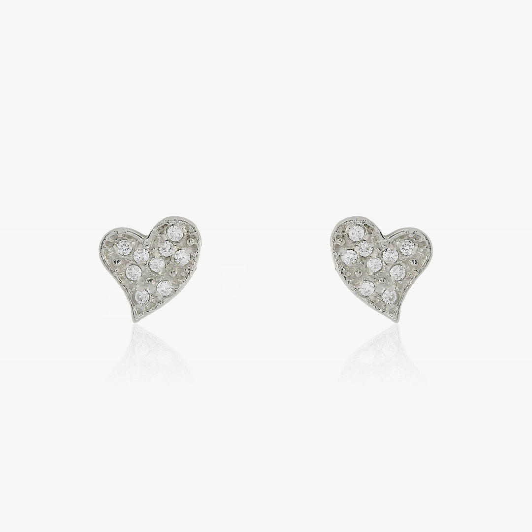 Pendientes Corazón piedras