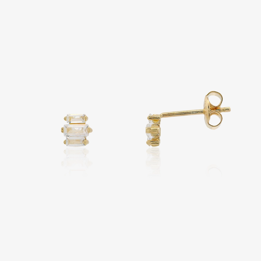 Pendientes Piedras Triple Garras