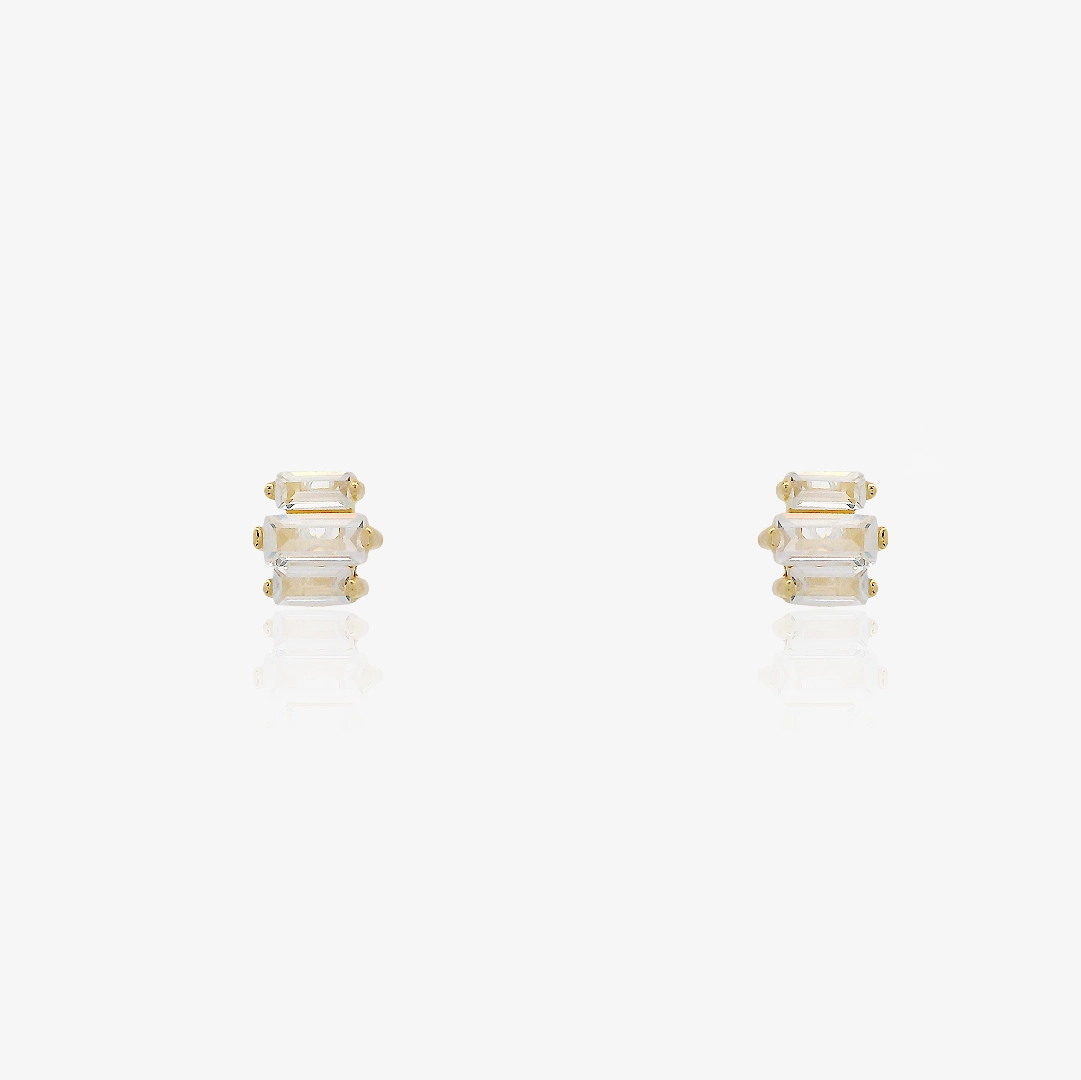 Pendientes Piedras Triple Garras