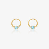 Pendientes Topacio Aro
