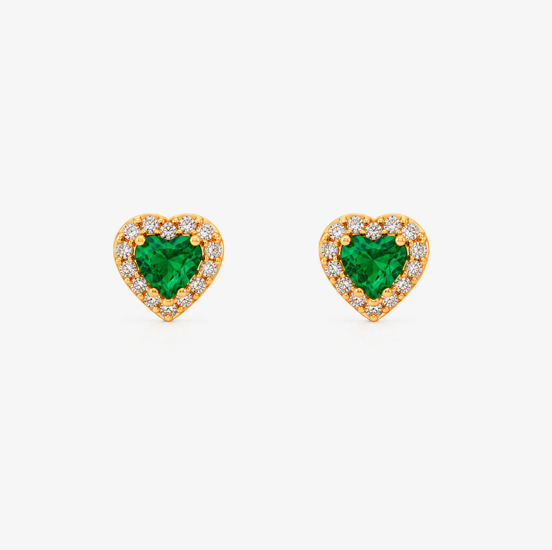 Pendientes Corazón Color