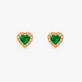 Pendientes Corazón Color