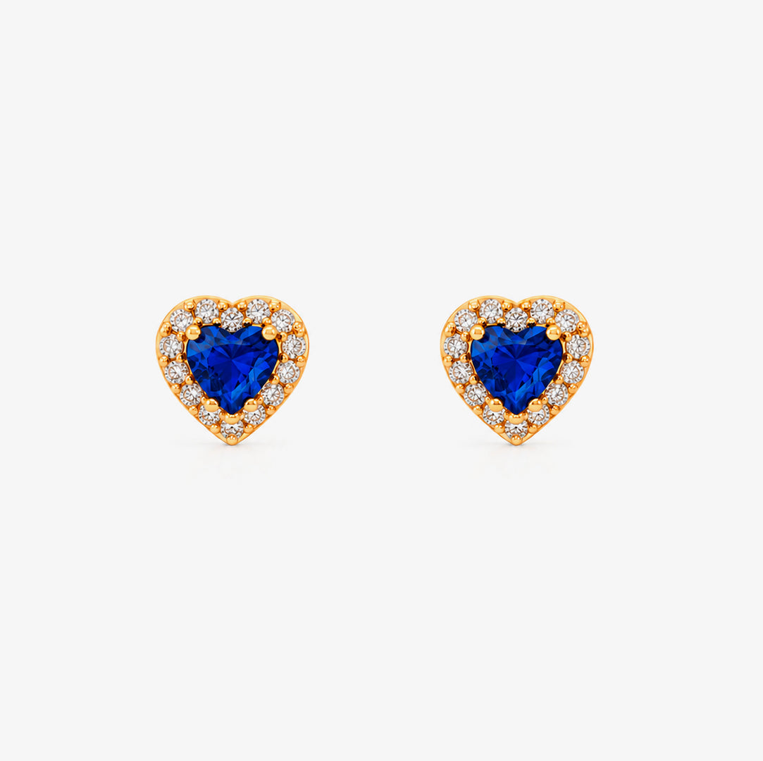 Pendientes Corazón Color