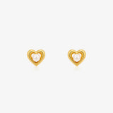 Heart Pearl Earrings