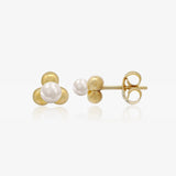 Ball and Pearl Earrings