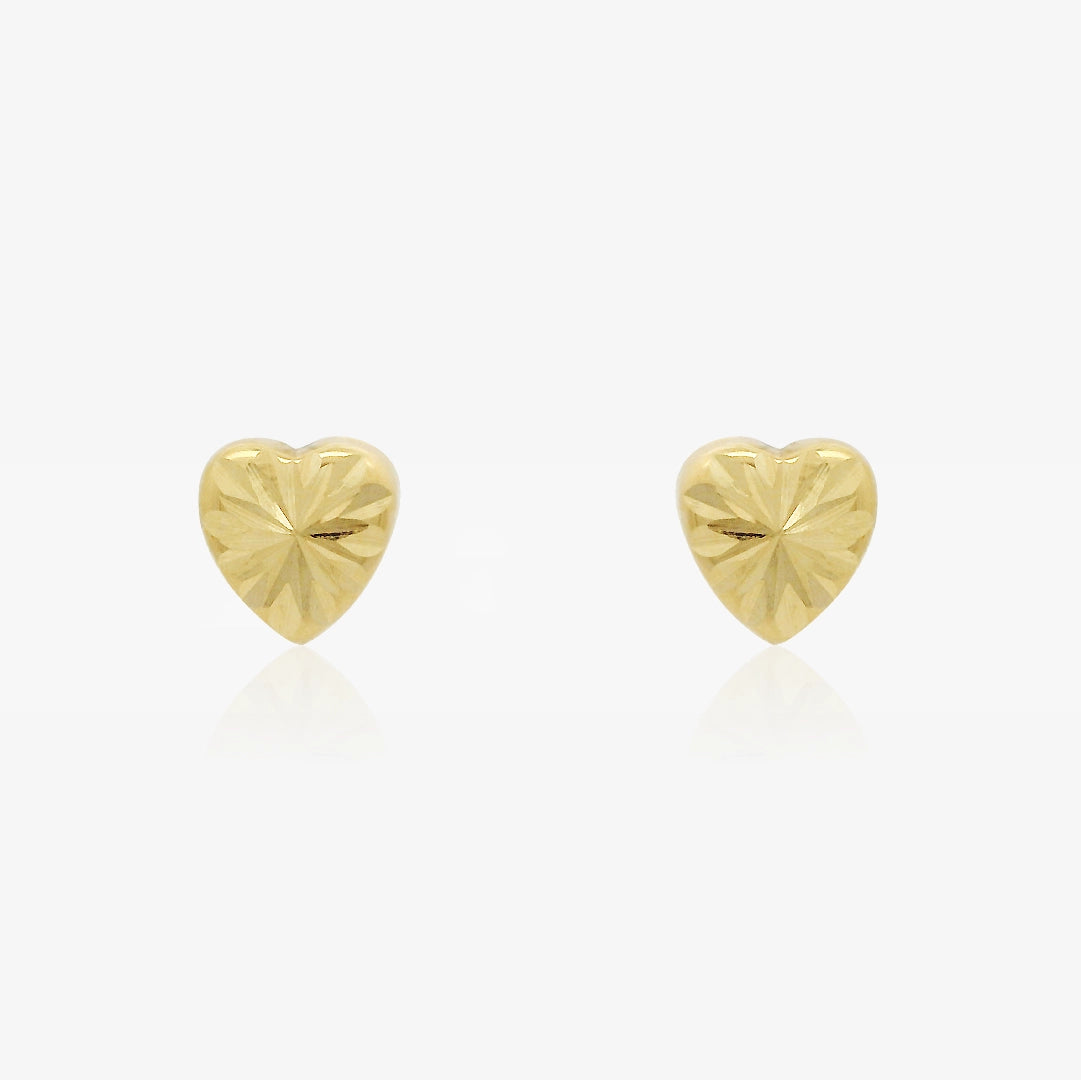 Pendientes Corazones Tallados