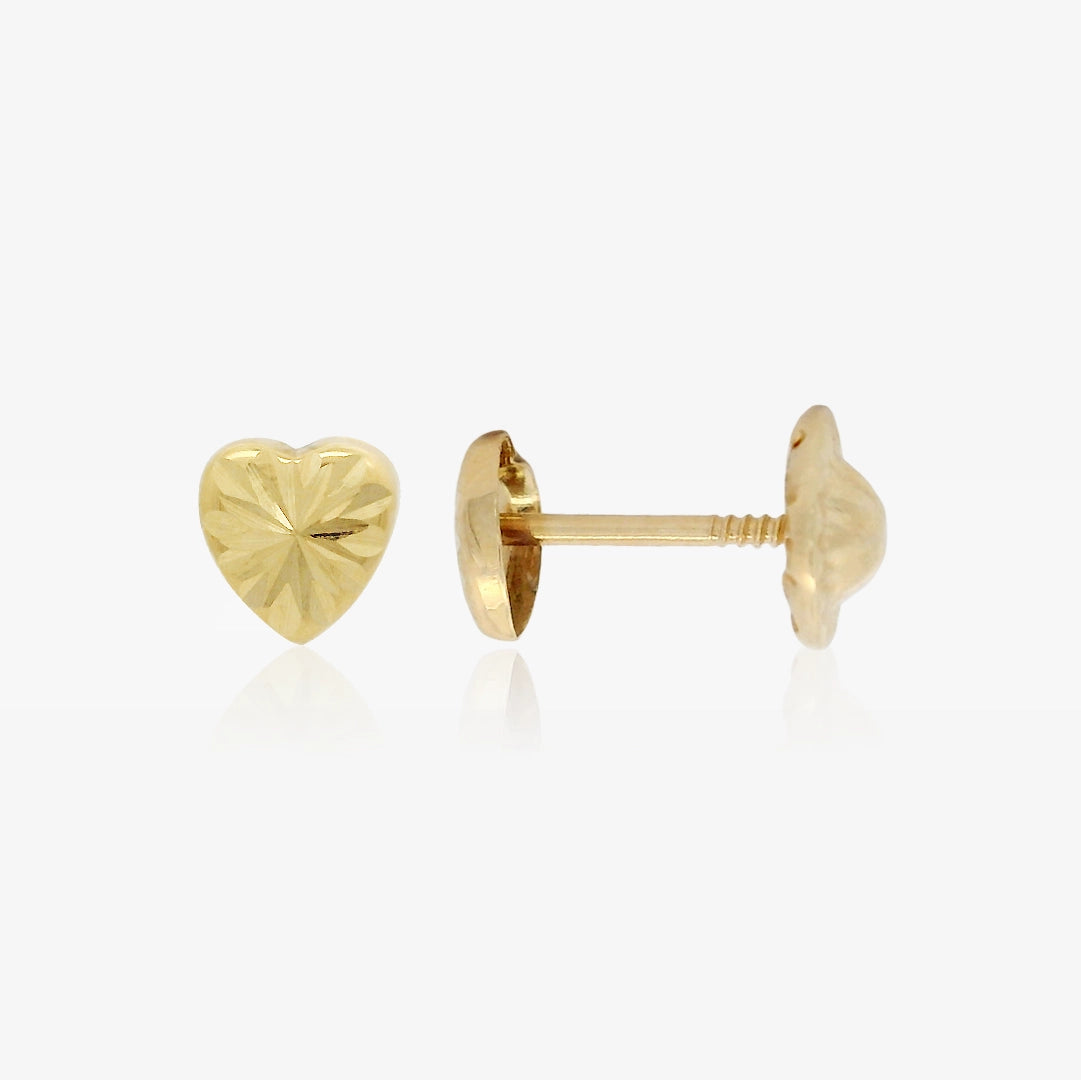 Pendientes Corazones Tallados