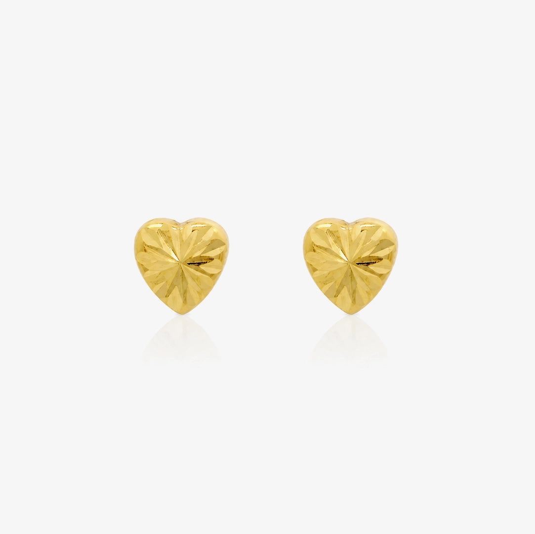 Chipped Heart Earrings