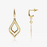 Openwork drop earrings