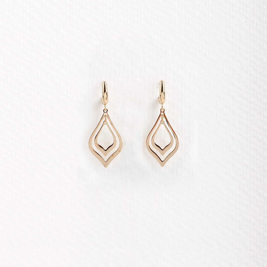 Openwork drop earrings