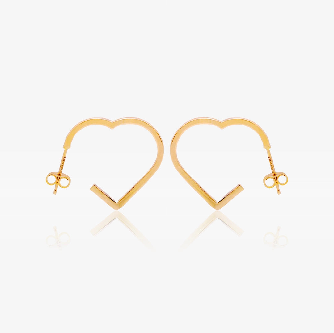 Open Heart Earrings