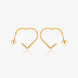 Open Heart Earrings