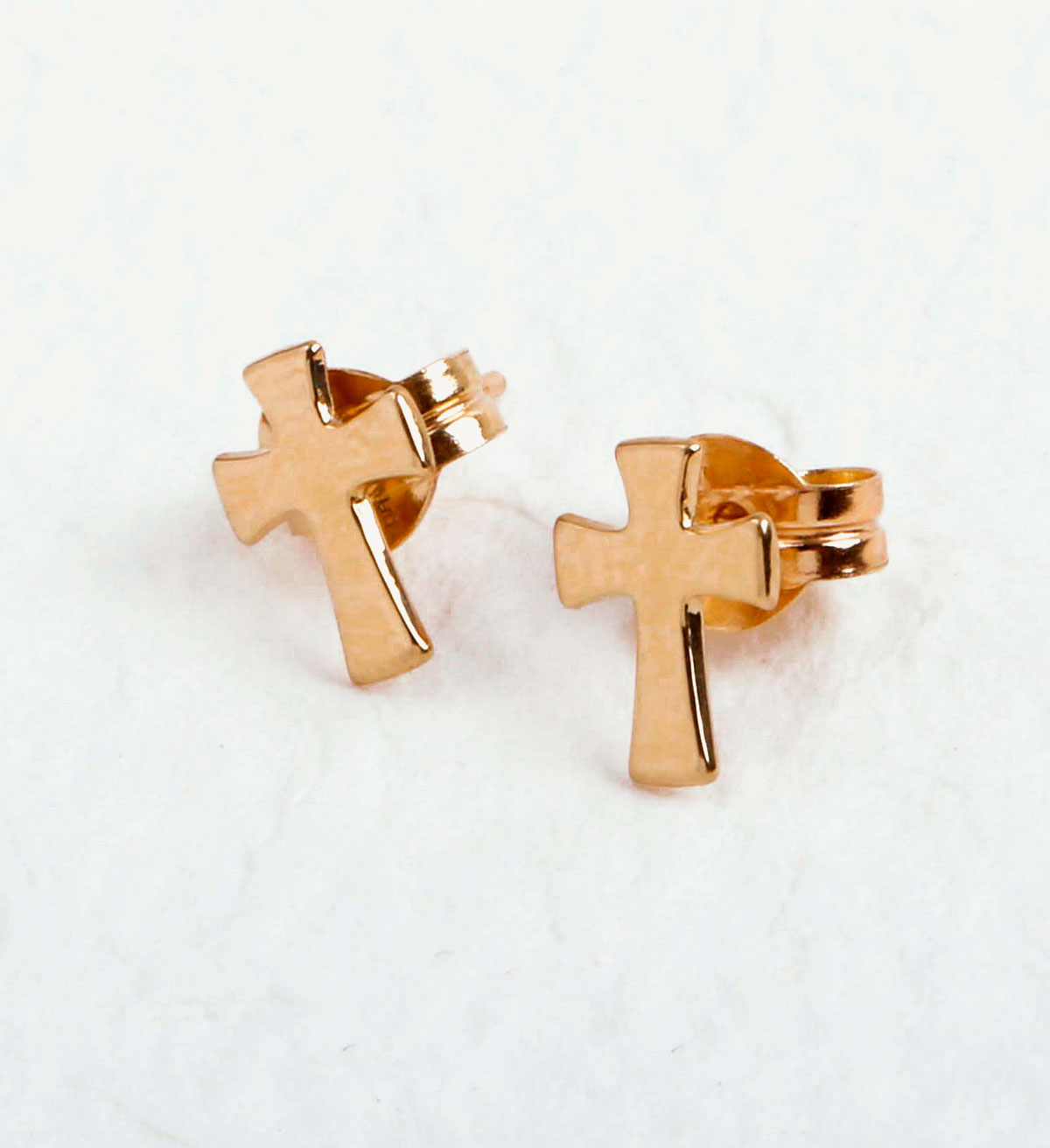 Shiny Cross Earrings