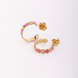 Pink Heart Hoops