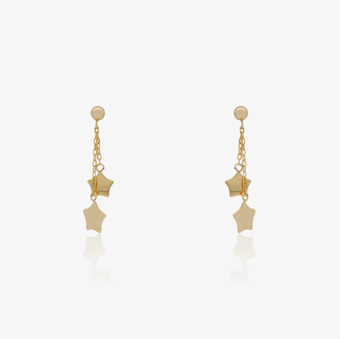 Pendientes Estrellas Cadena