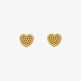 Multi-ball Heart Earrings
