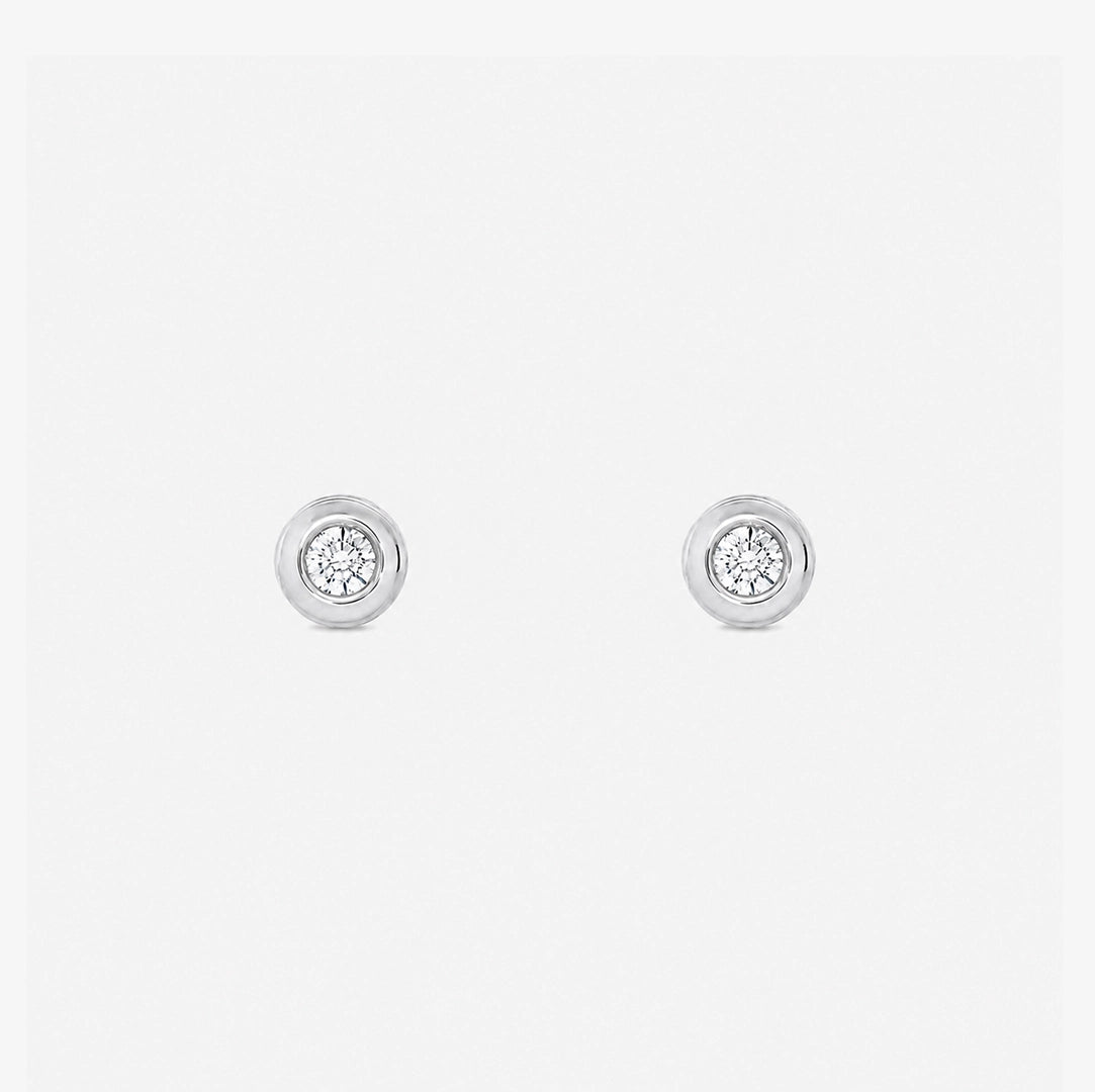 Chaton Diamond Earrings
