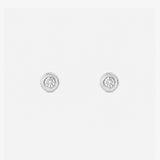Chaton Diamond Earrings