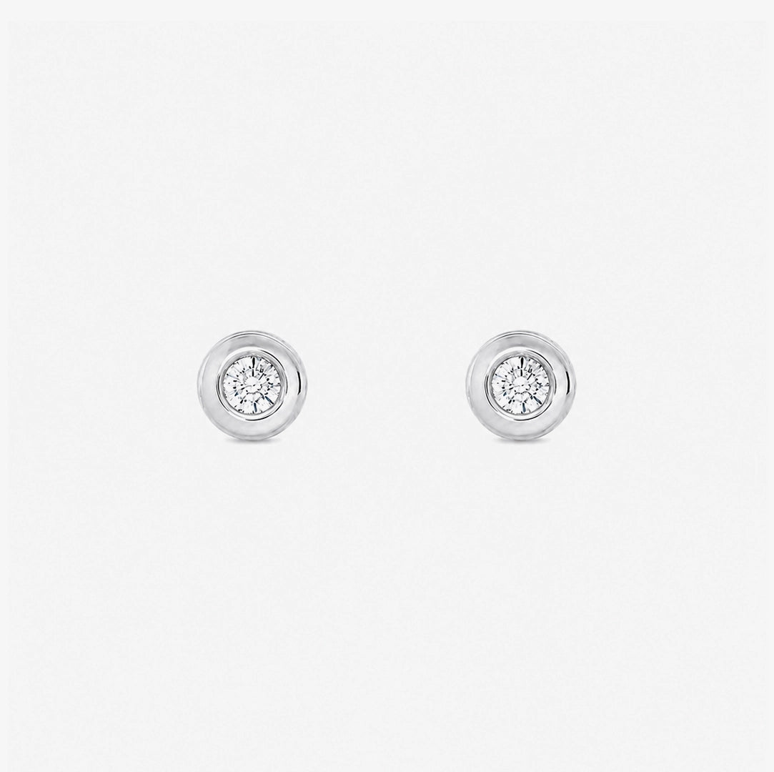 Chaton Diamond Earrings