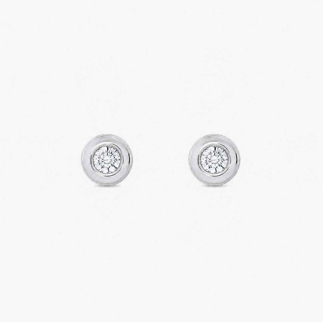 Chaton Diamond Earrings