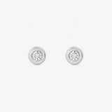 Chaton Diamond Earrings
