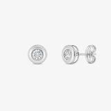 Chaton Diamond Earrings