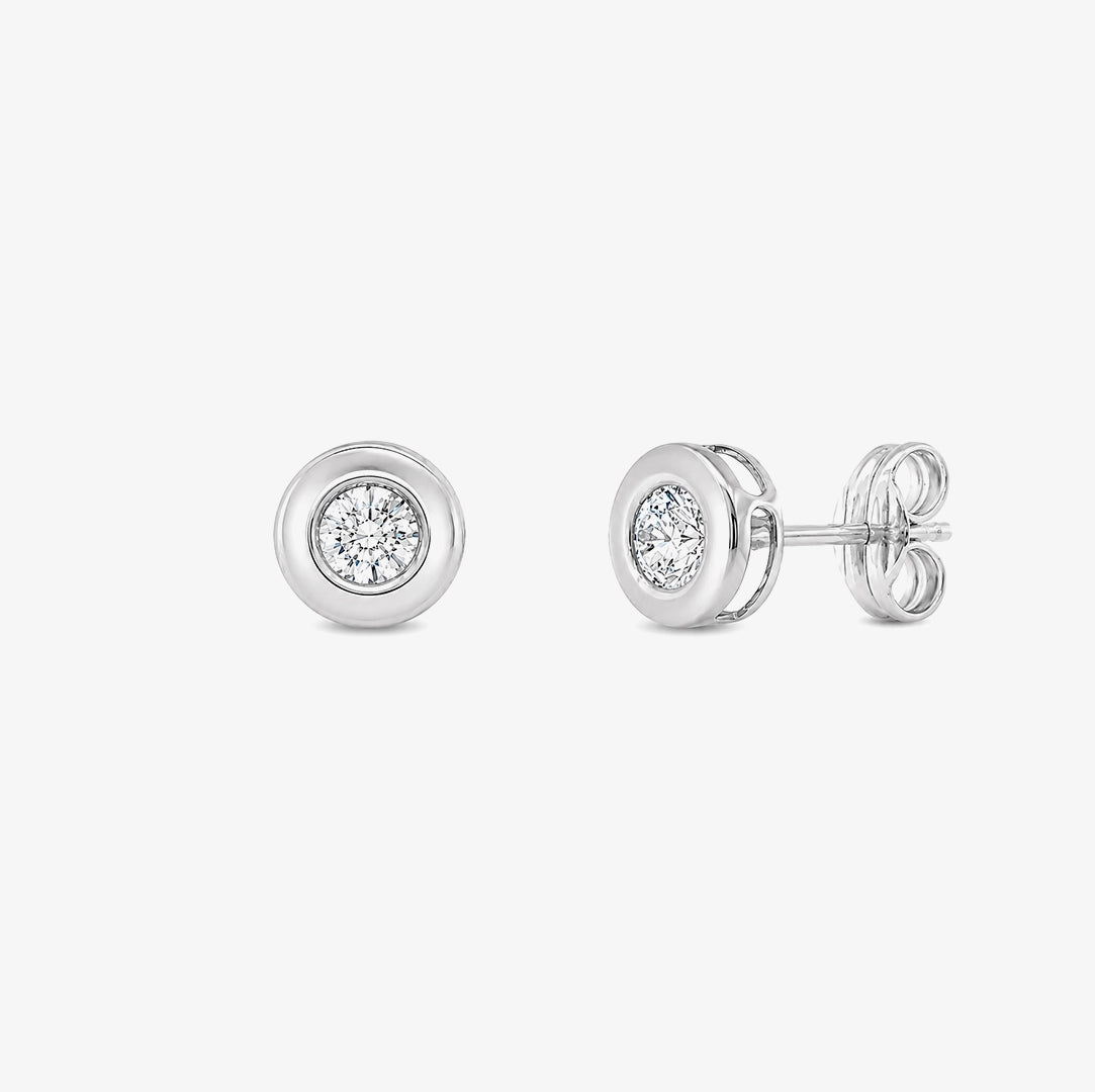 Chaton Diamond Earrings