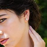 Chaton Diamond Earrings