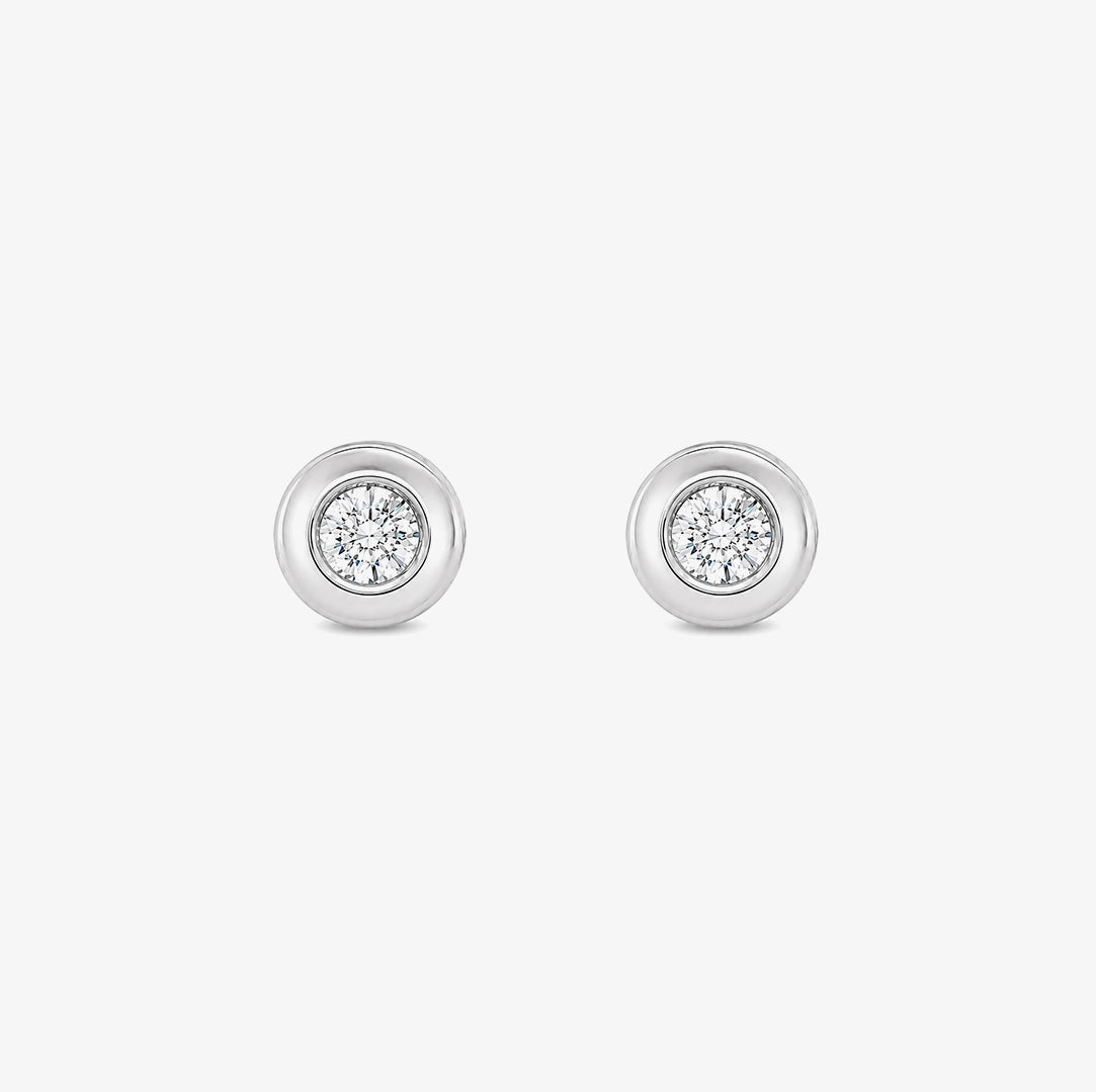 Chaton Diamond Earrings