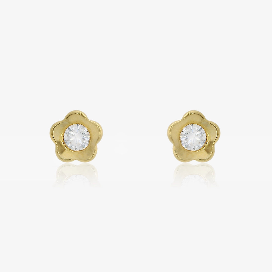 Pendientes Piedras Flor