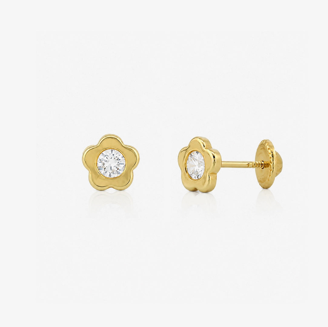 Flower Stone Earrings