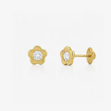 Pendientes Piedras Flor