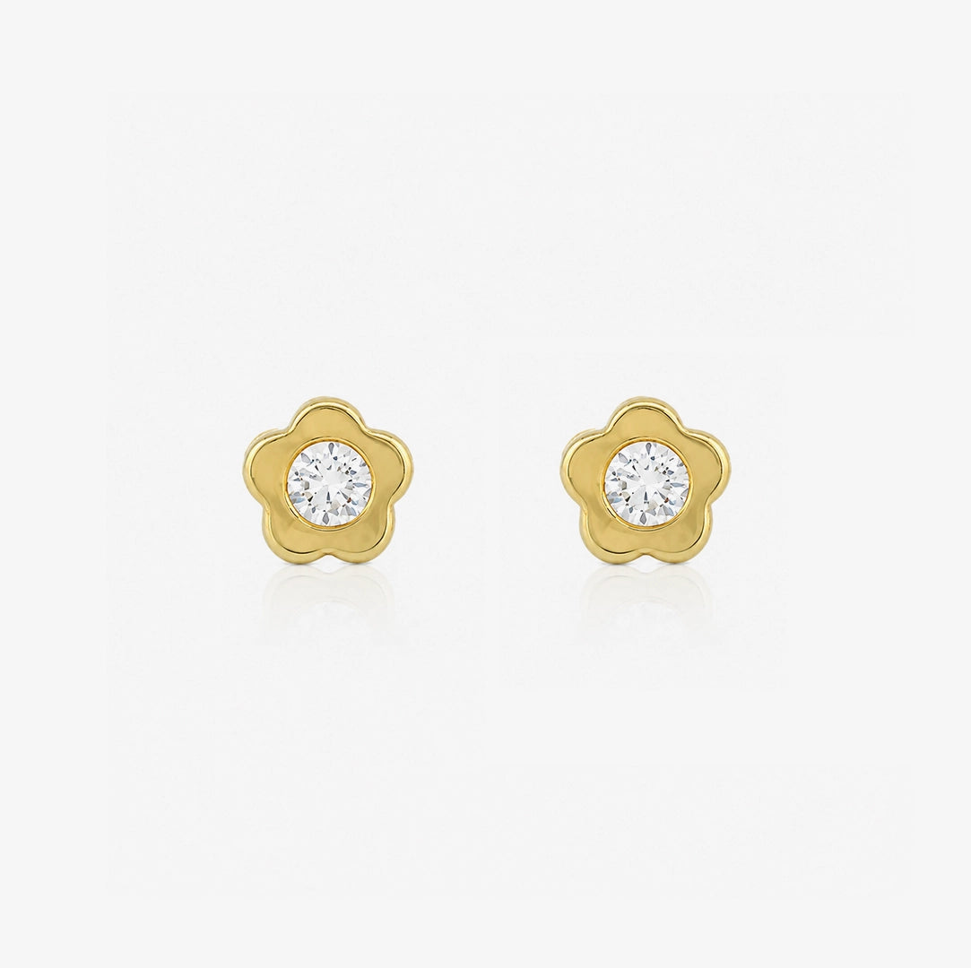 Flower Stone Earrings
