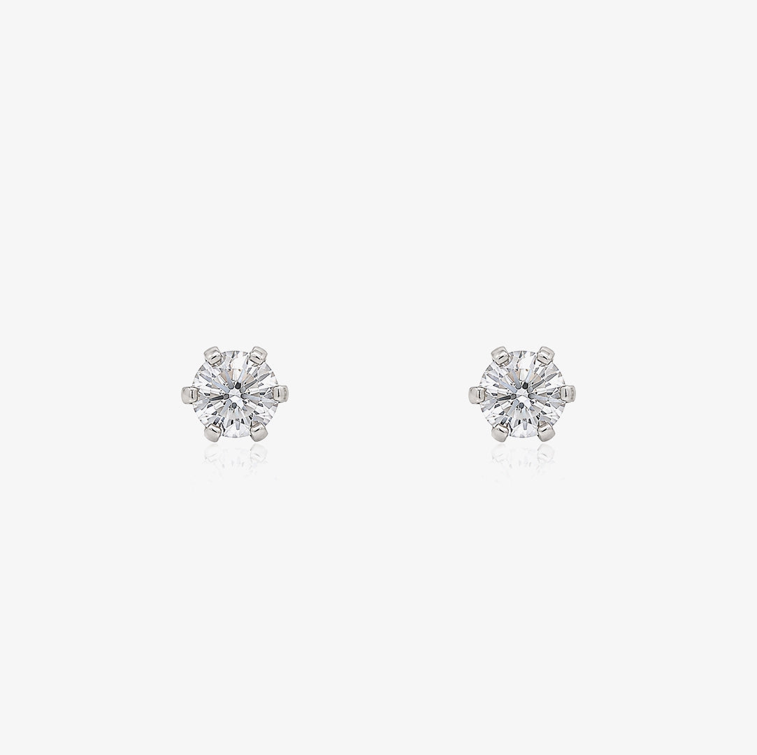 Basket Setting Claw Earrings