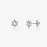 Six-Point Star Earrings