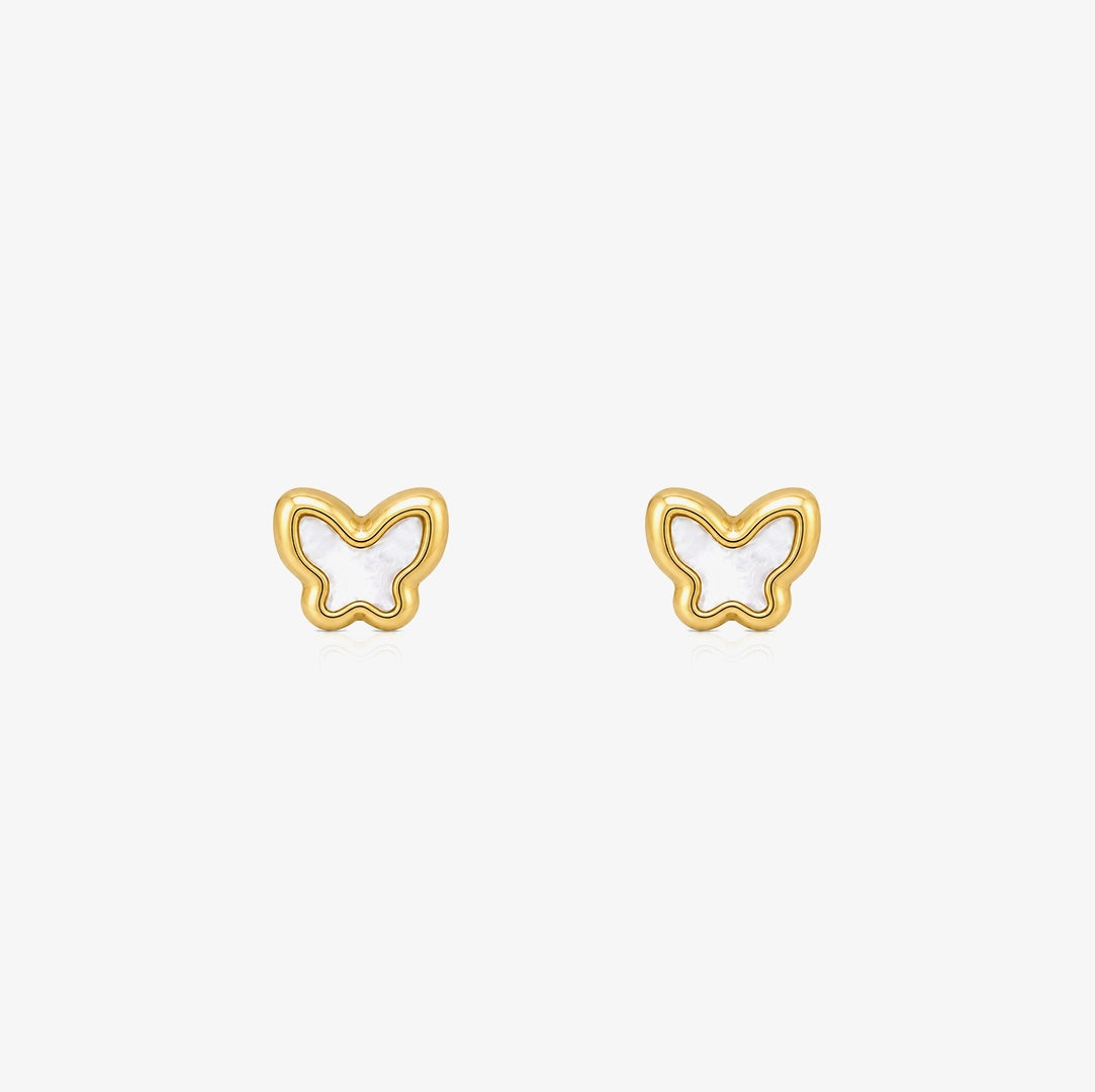 Mother-of-pearl Butterfly Earrings