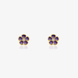 Pendientes Esmalte Violeta