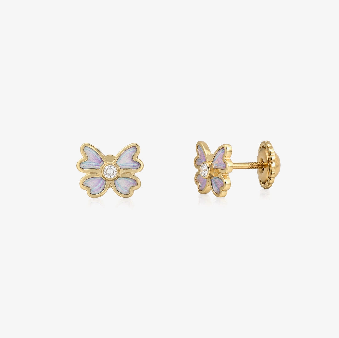 Butterfly Enamel Earrings