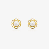 Pendientes Perlas Flor